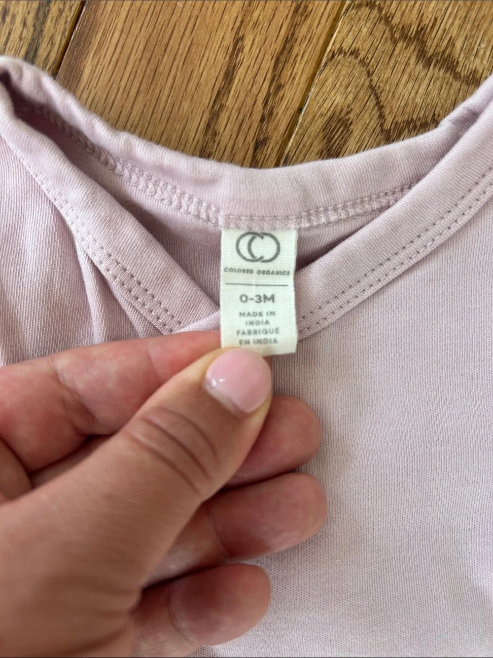 Colored Organics Baby Knot Gown in Light Pink 0-3 Months NWOT